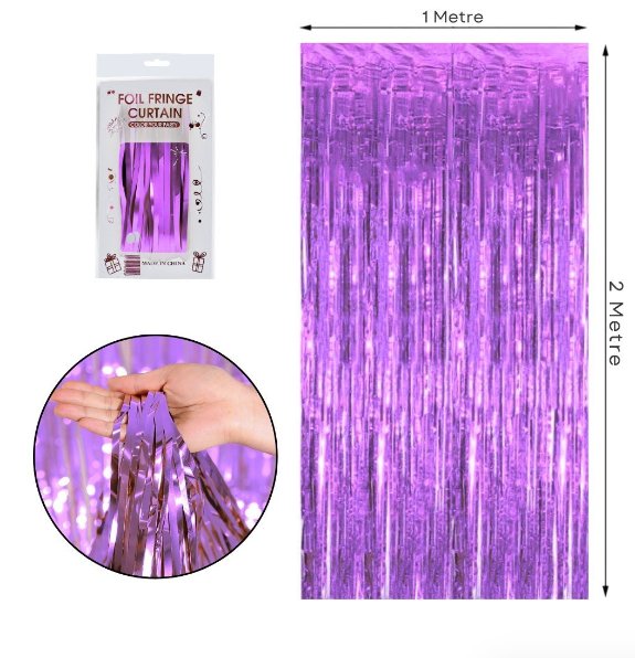 İthal Metalize Mor Arka Plan Perdesi 2x1 m